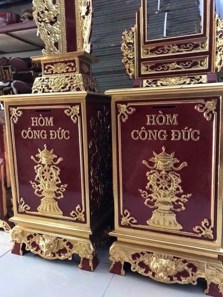 Hòm Công Đức hoàn thiện