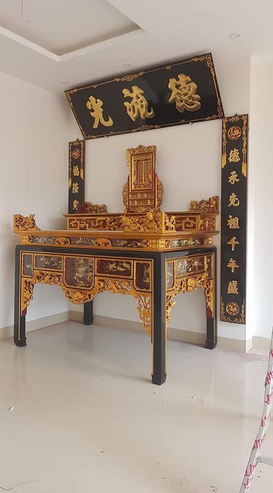 ô xa Hoành phi câu đối