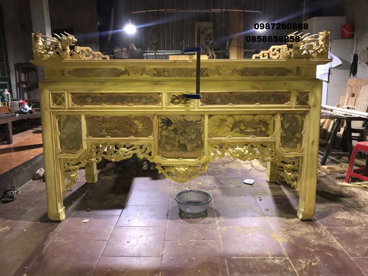 Ý nghĩa từng vật phẩm bằng gỗ cho bàn thờ chung cư