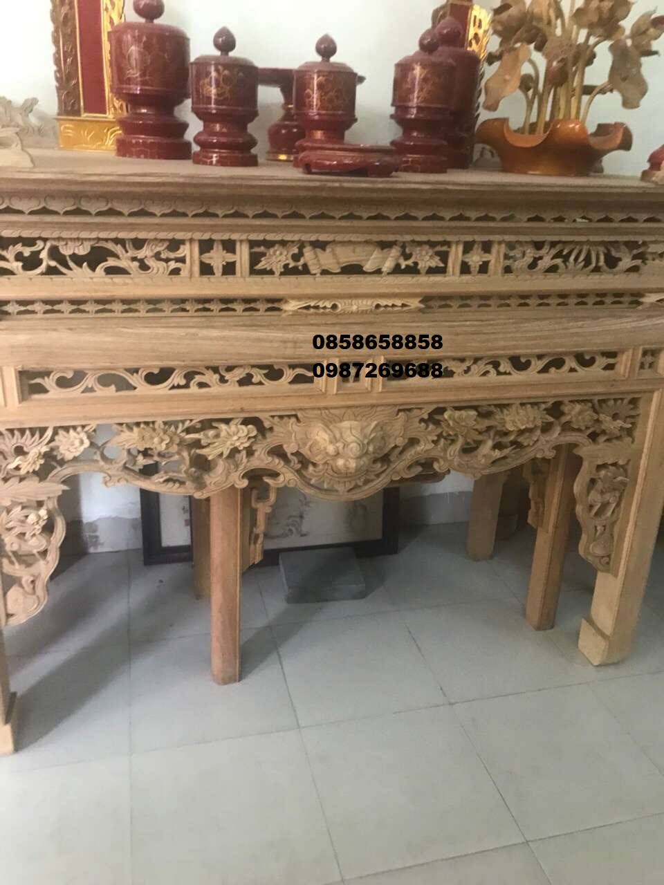 Tổng hợp những mẫu án gian thờ gỗ mít đẹp