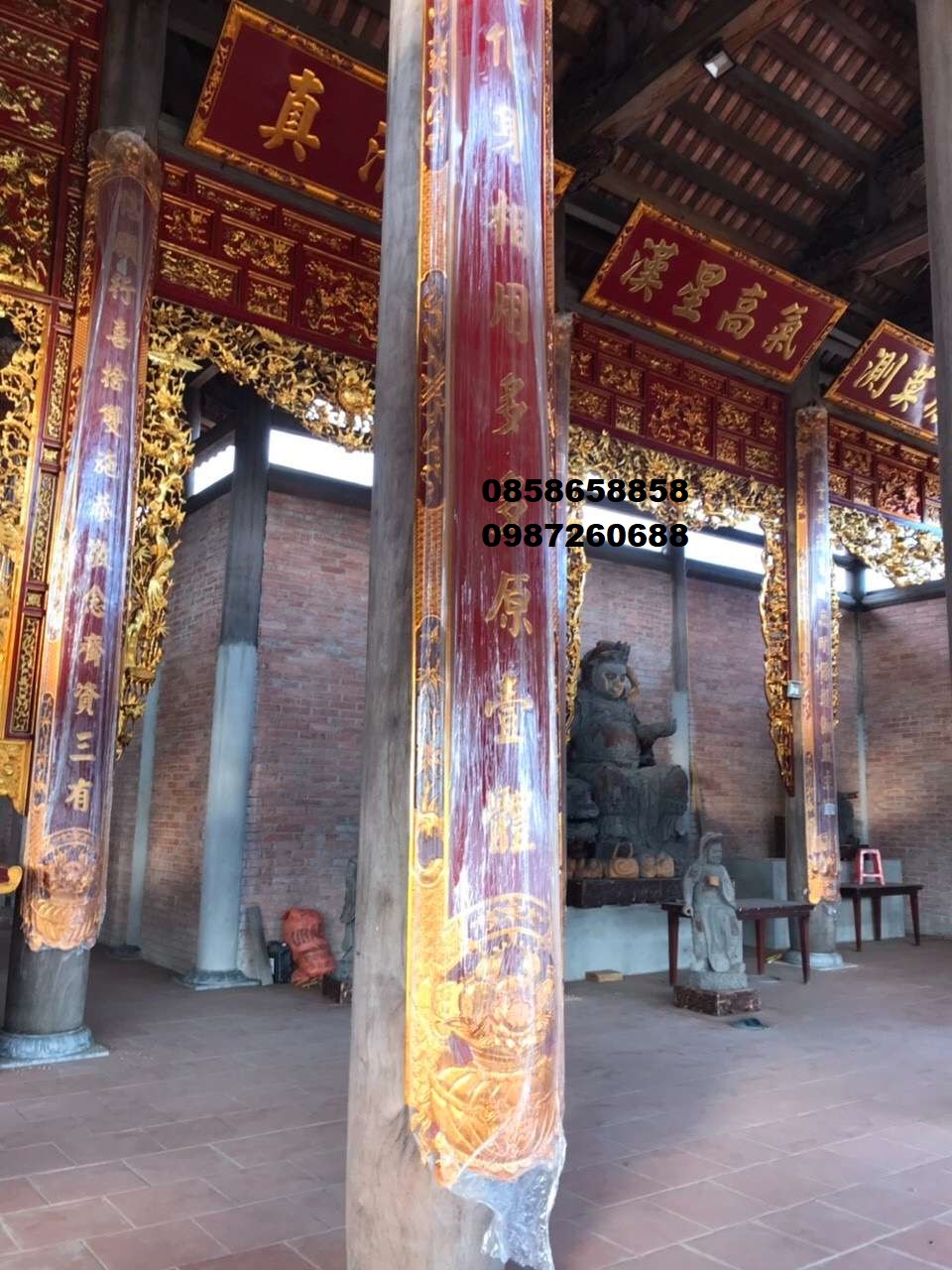 Mẫu hoành phi câu đối thờ gia tiên đẹp