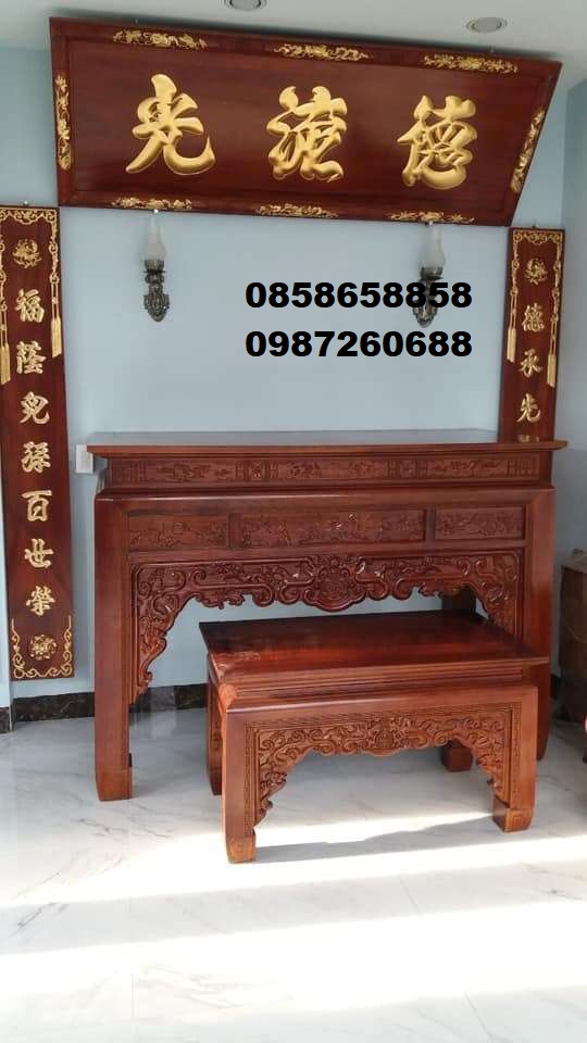 Mẫu án gian thờ hiện đại làng nghề sơn đồng